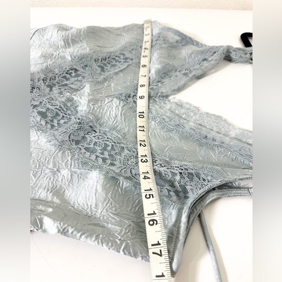 Free People Maybe Forever Maxi Dress in Gray Blue Size 10 NWT - Picture 10 of 13